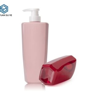 KY188 - Chai Nhựa Đựng Dầu Gội/Dầu Xả 500ml Màu Hồng Kèm Vòi Bơm Lotion