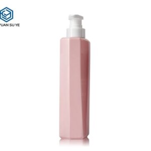 KY188 - Chai Nhựa Đựng Dầu Gội/Dầu Xả 500ml Màu Hồng Kèm Vòi Bơm Lotion