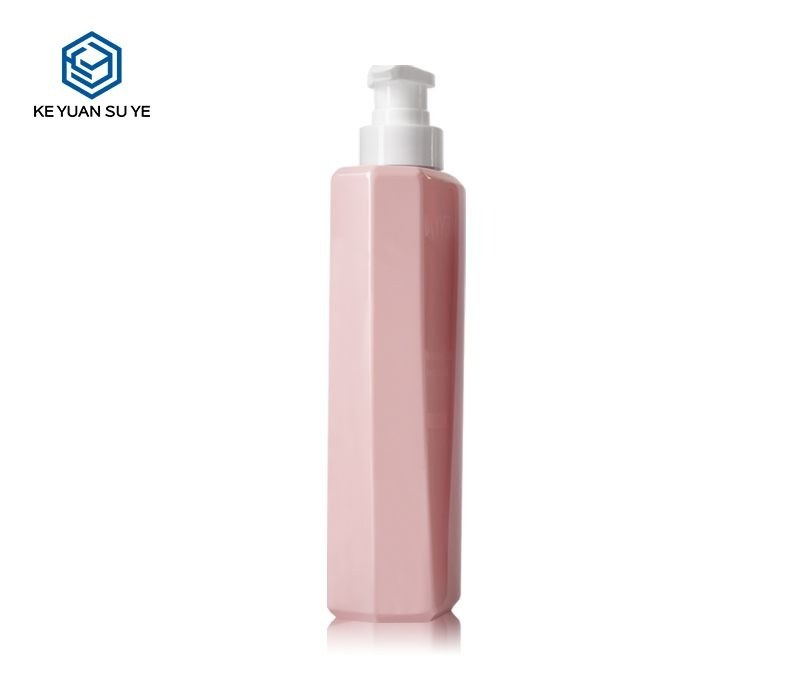 KY188 - Chai Nhựa Đựng Dầu Gội/Dầu Xả 500ml Màu Hồng Kèm Vòi Bơm Lotion
