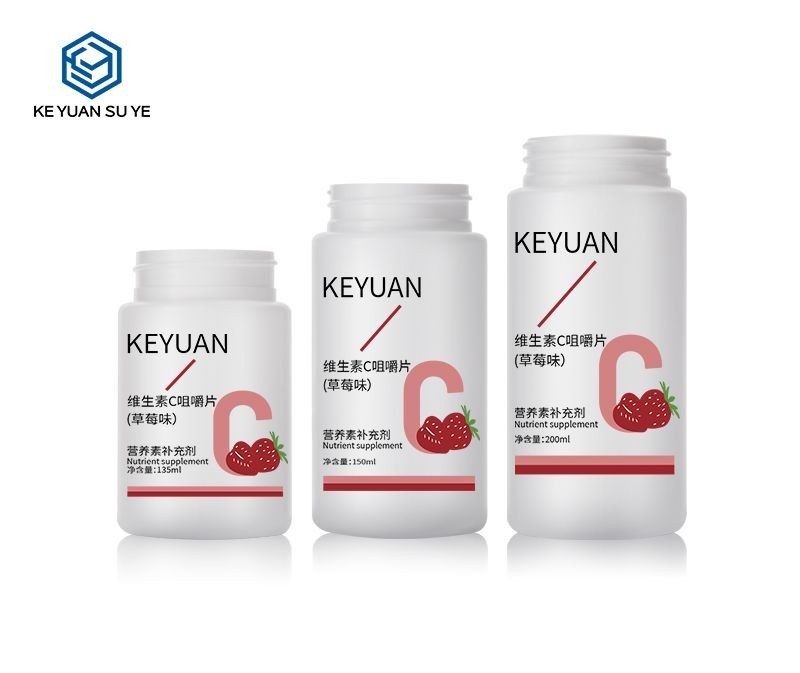 KY191 - Chai nhựa HDPE trắng miệng rộng đựng viên nén, viên nang