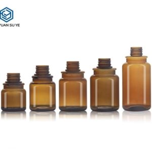 KY195-1 - Chai Lotion Nhựa Màu Hổ Phách Vòi Bơm/Xịt 50-150ml