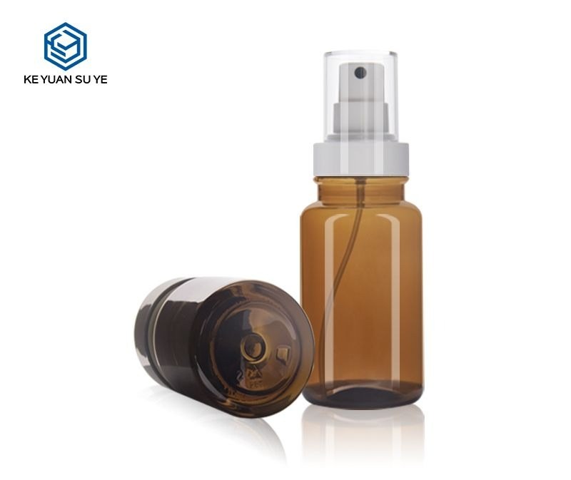 KY195-1 - Chai Lotion Nhựa Màu Hổ Phách Vòi Bơm/Xịt 50-150ml