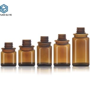 KY195-2 - Chai Nhựa PET Màu Hổ Phách Đựng Toner/Lotion Kèm Vòi Bơm, 20-120ml