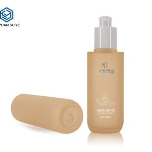 KY201-1 - Bộ Chai Dưỡng Da Cao Cấp Màu Cam Vòi Bơm Lotion Và Chai Nhỏ Giọt