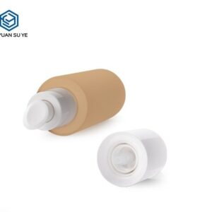 KY201-1 - Bộ Chai Dưỡng Da Cao Cấp Màu Cam Vòi Bơm Lotion Và Chai Nhỏ Giọt