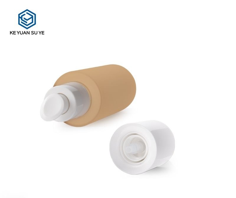 KY201-1 - Bộ Chai Dưỡng Da Cao Cấp Màu Cam Vòi Bơm Lotion Và Chai Nhỏ Giọt