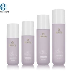 KY201-1 - Chai Dưỡng Da Nhựa PETG Tím Nhám Trong Suốt Cao Cấp
