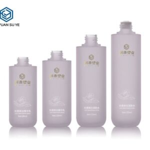 KY201-1 - Chai Dưỡng Da Nhựa PETG Tím Nhám Trong Suốt Cao Cấp