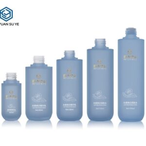 KY201-1 - Chai Dưỡng Da PETG Xanh Mờ Cao Cấp, Vai Bằng Đáy Tròn 30-150ml