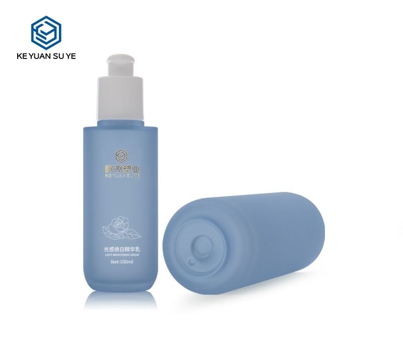 KY201-1 - Chai Dưỡng Da PETG Xanh Mờ Cao Cấp, Vai Bằng Đáy Tròn 30-150ml