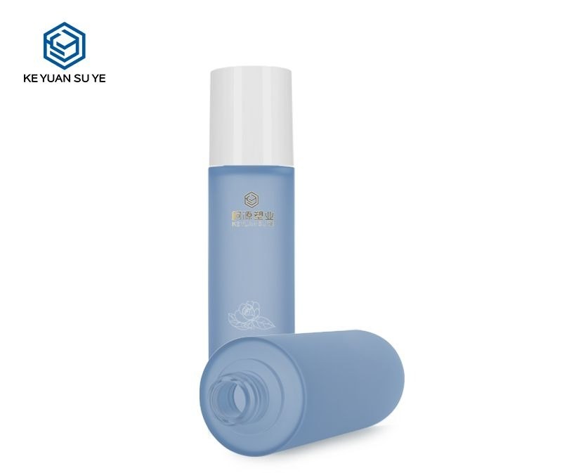 KY201-1 - Chai Dưỡng Da PETG Xanh Mờ Cao Cấp, Vai Bằng Đáy Tròn 30-150ml