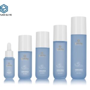 KY201-1 - Chai Nhỏ Giọt Nhựa PETG Xanh Dương Mờ Cao Cấp (Serum/Toner/Lotion)