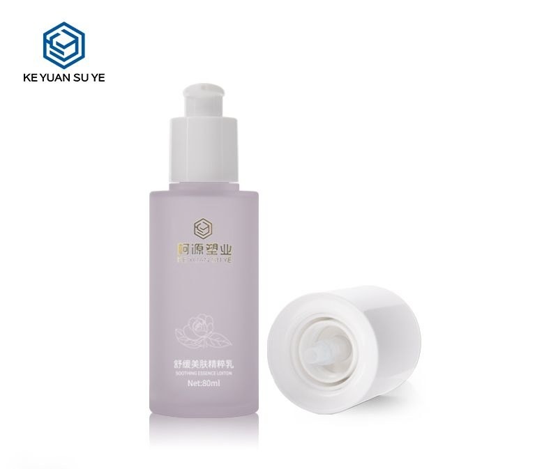 KY201-2 - Bộ Chai Mỹ Phẩm Tím Sang Trọng: Chai Toner 80ml/100ml & Chai Nhỏ Giọt Tinh Dầu 30ml/50ml