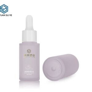 KY201-2 - Bộ Chai Mỹ Phẩm Tím Sang Trọng: Chai Toner 80ml/100ml & Chai Nhỏ Giọt Tinh Dầu 30ml/50ml