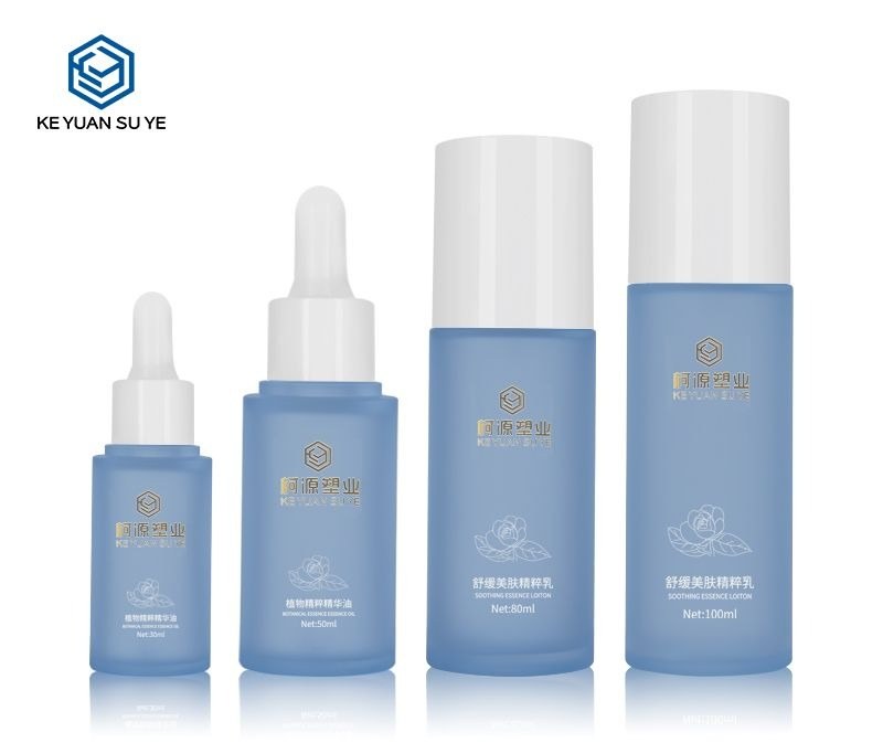 KY201-2 - Chai nhựa PETG mờ xanh dương đựng mỹ phẩm 30-100ml