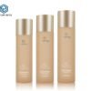 KY201-3 - Bộ Chai Dưỡng Da Cao Cấp PETG Nắp Vàng, Vòi Bơm Lotion