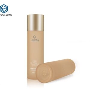 KY201-3 - Bộ Chai Dưỡng Da Cao Cấp PETG Nắp Vàng, Vòi Bơm Lotion