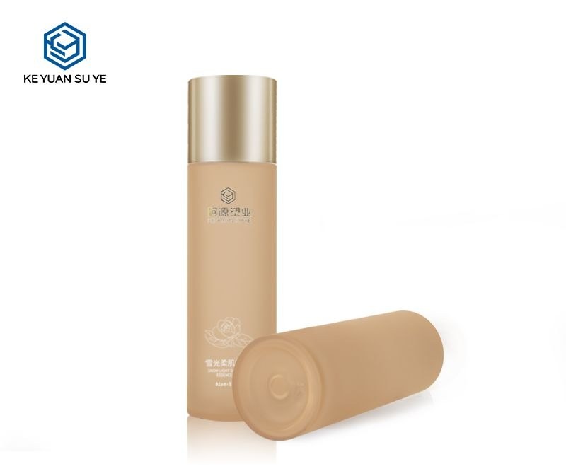 KY201-3 - Bộ Chai Dưỡng Da Cao Cấp PETG Nắp Vàng, Vòi Bơm Lotion