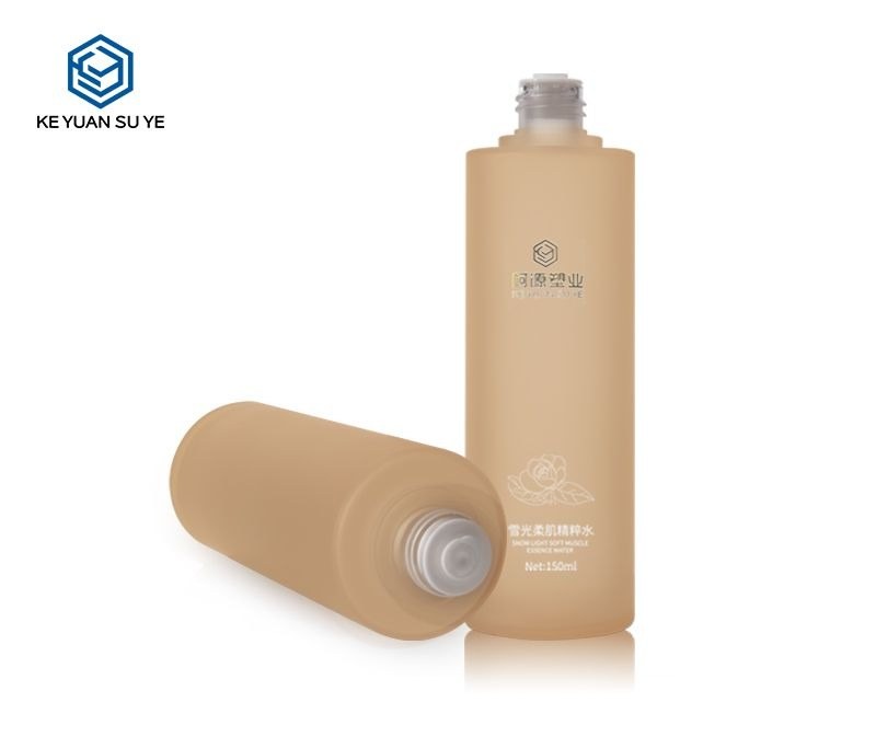 KY201-3 - Bộ Chai Dưỡng Da Cao Cấp PETG Nắp Vàng, Vòi Bơm Lotion
