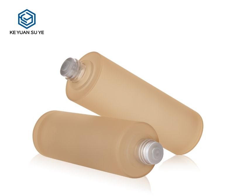 KY201-3 - Bộ Chai Dưỡng Da Cao Cấp PETG Nắp Vàng, Vòi Bơm Lotion