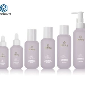 KY201-5 - Bộ chai nhựa PETG tím sang trọng đựng toner/lotion dưỡng da