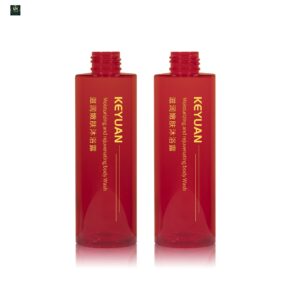KY207-2 - Chai Lotion Nhựa PET 170ml Màu Đỏ Sang Trọng