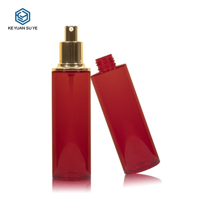KY207-2 - Chai Lotion Nhựa PET 170ml Màu Đỏ Sang Trọng