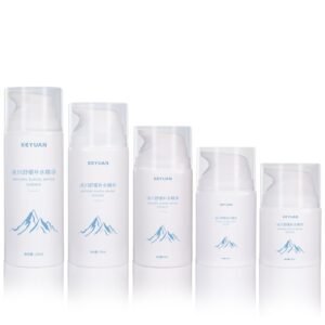 KY209 - Chai Nhựa PP Tròn Đựng Toner/Essence Kèm Vòi Bơm Lotion