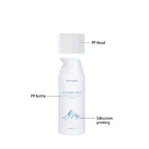 KY209 - Chai Nhựa PP Tròn Đựng Toner/Essence Kèm Vòi Bơm Lotion