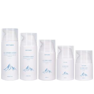 KY209 - Chai Nhựa PP Tròn Đựng Toner/Essence Kèm Vòi Bơm Lotion