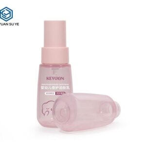 KY214 - Chai Nhựa PET Hồng 80ml Đầu Bơm Lotion Bỏ Túi