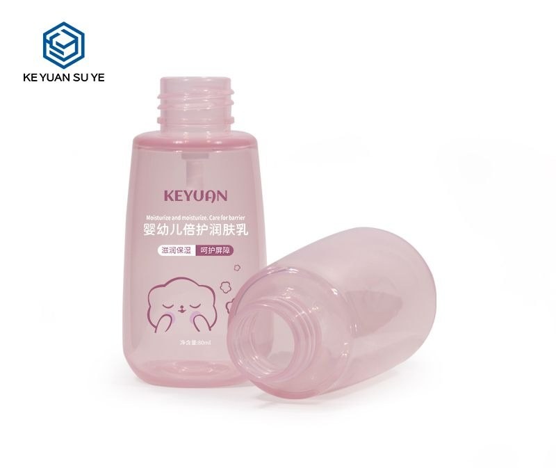 KY214 - Chai Nhựa PET Hồng 80ml Đầu Bơm Lotion Bỏ Túi