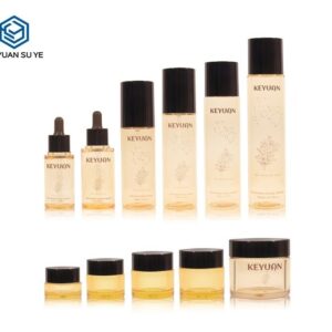 KY217 - Bộ Chai Lọ Mỹ Phẩm Cao Cấp: Chai Lotion & Hũ Kem Dưỡng Da