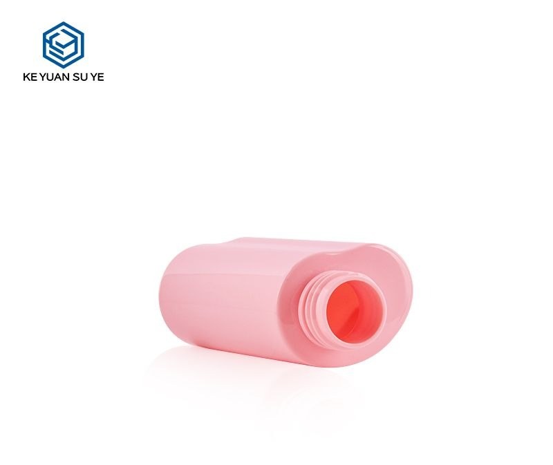 KY223 - Chai đựng dầu tẩy trang PET 100ml dáng đặc biệt màu hồng