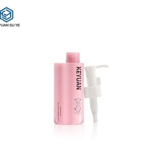 KY223 - Chai đựng dầu tẩy trang PET 100ml dáng đặc biệt màu hồng