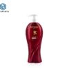 KY224 - Chai nhua PET 600ml mau do dung dau goi, kem voi bom lotion trang