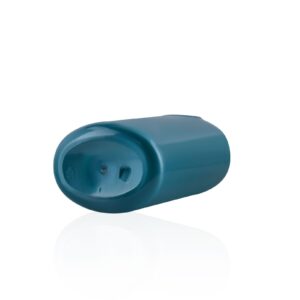 KY225 - Chai Nhựa Dầu Gội 600ml Dáng Dẹt Màu Xanh Dương, Vòi Bơm Cao Cấp