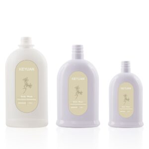 KY226 - Chai Nhựa Dẹt Đựng Sữa Tắm/Dầu Gội 550ml-500ml-250ml Nắp Bật Đen