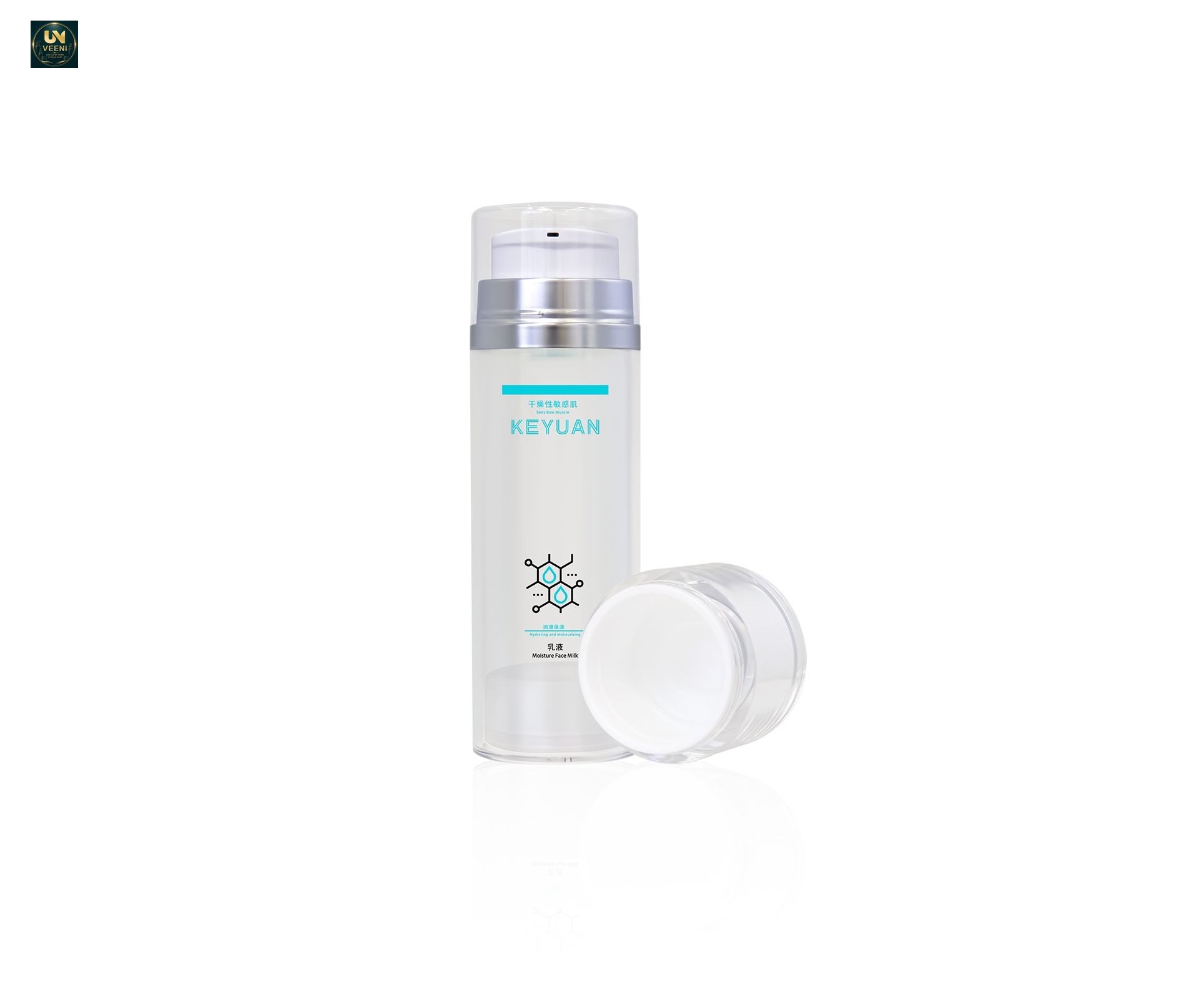 KY227 - Chai Airless Trắng Bơm Chân Không Đa Dung Tích 30-120ml