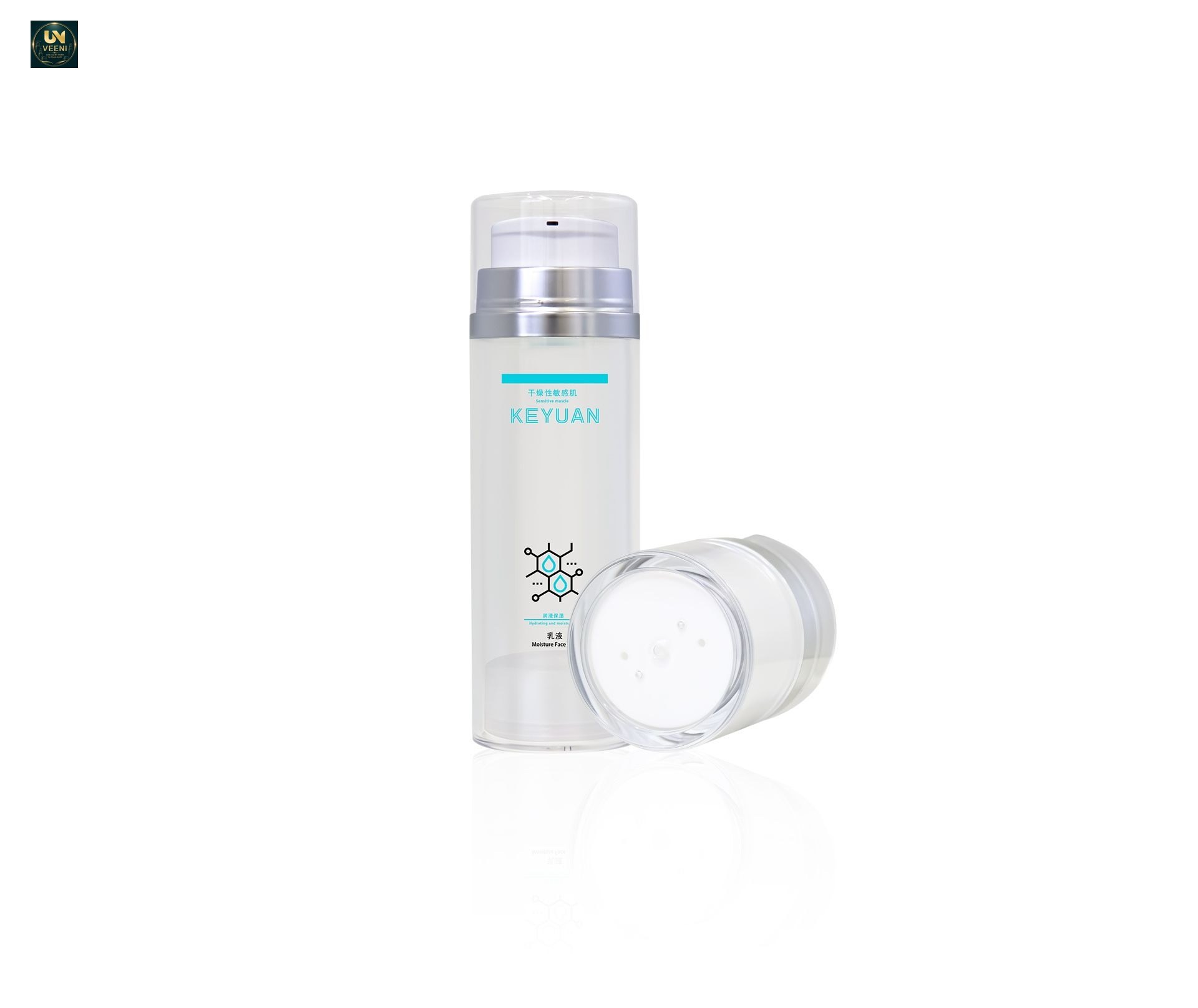 KY227 - Chai Airless Trắng Bơm Chân Không Đa Dung Tích 30-120ml