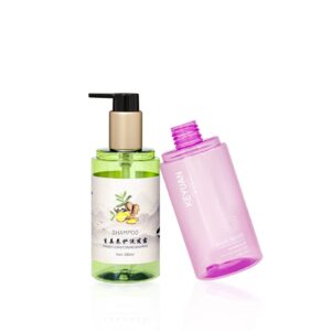 KY229-1 - Chai nhua PET 250ml dang tron dung dau goi, sua tam
