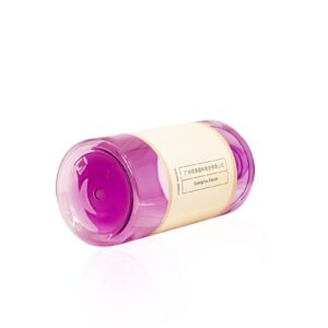 KY229-2 - Chai nhựa PET tròn 500ml đựng dầu gội/mỹ phẩm, nắp đĩa bạc