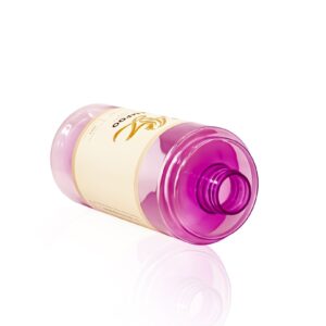 KY229-2 - Chai nhựa PET tròn 500ml đựng dầu gội/mỹ phẩm, nắp đĩa bạc