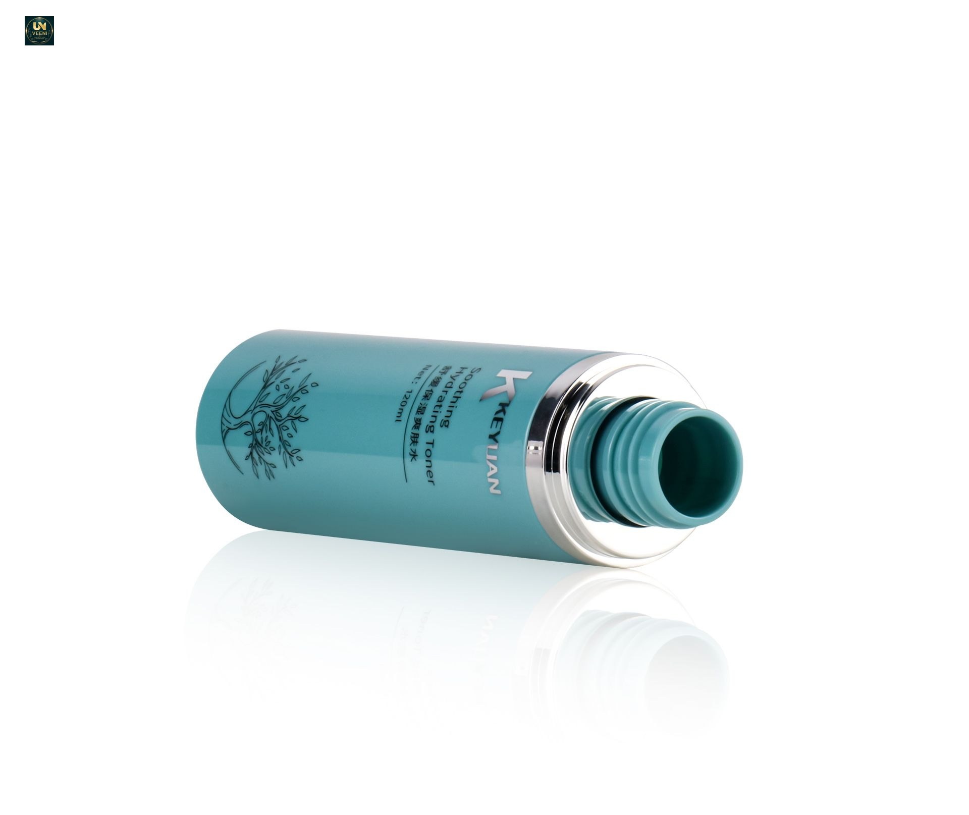 KY230-3 - Chai Nhựa PET Tròn Màu Xanh Đựng Lotion 100ml/120ml/150ml