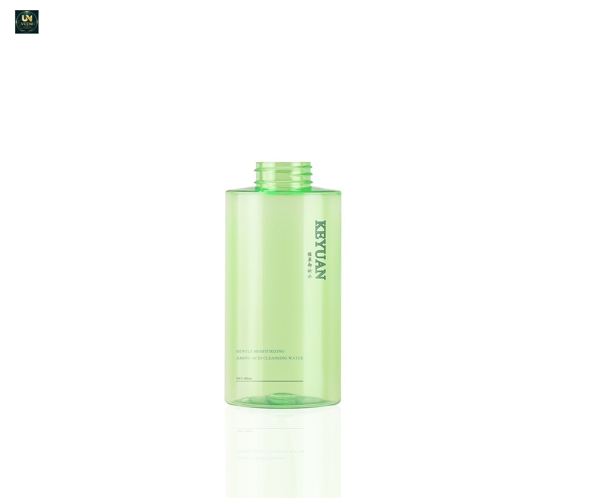 KY231 - Chai nhựa PET 300ml vòi bơm ấn cao cấp đựng nước hoa hồng, tẩy trang