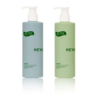 KY234 - Chai nhua PE tron 250ml PCR tai che dung voi pump trang