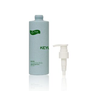 KY234 - Chai nhua PE tron 250ml PCR tai che dung voi pump trang