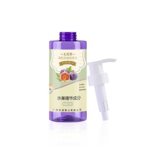 KY235 - Chai Nhua PET Tron 400ml Mau Tim Dung Dau Goi, My Pham
