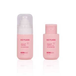 KY237 - Chai nhựa PET 50ml màu hồng nắp bấm/bơm cho mỹ phẩm dạng lỏng