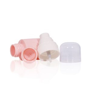 KY237 - Chai nhựa PET 50ml màu hồng nắp bấm/bơm cho mỹ phẩm dạng lỏng